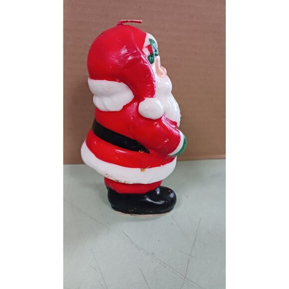Vintage Santa Claus Christmas Candle 5 1/2 inches tall never lite - Picture 2 of 6
